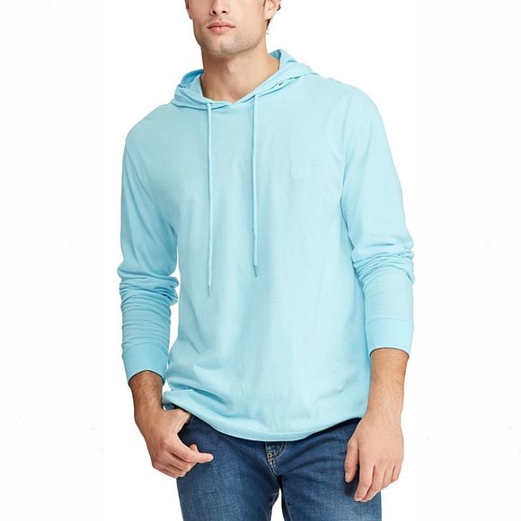 Chaps Other - Chaps Hammond Blue Casual Knit Popover Hoodie NWT